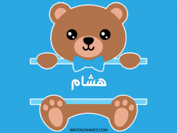 إسم هشام مكتوب على صور دبدوب بالعربي