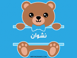 إسم نشوان مكتوب على صور دبدوب بالعربي